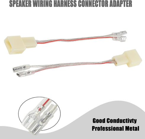 RED WOLF Door Speaker Wiring Harness for Toyota 2005-2018 Tundra, 2001-2016 Rav4, 2003-2019 4Runner, 2 PCS Connector