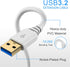 Cable,10FT Cable,5Gbps Mouse USB Extension USB A White Type A to Type A Extender Male to Female Extension Cable Hub
