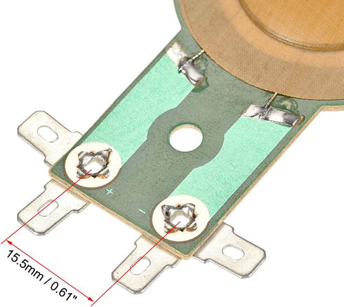 uxcell 25.5mm Tweeter Voice Coil Speaker - Resin Membrane Drive Head 8 Ohm, 2pcs