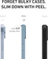 PEEL Magnetic Case for iPhone 14 Plus (Sierra Blue) – Ultra Slim, Minimalist Design