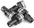 4Pcs SCX10 4WD 1:10 Dilwe Body Post Mount, Aluminum Magnetic Invisible Body Post Mount for RC Car(Black)