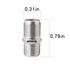 QDiShi 10 Pack Coaxial Cable Connector, RG6 Coax Cable Extender F-Type Silver Plated Adapter for TV Cables