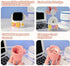 zougon Cute White Rabbit Tulip Charger Stand for Apple Watch Series, Silicone Desk Stand Holder for iWatch, Cute iWatch