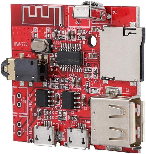 MP3 Decoder Board - Bluetooth MP3 Decoding Circuit Module with Remote Control, Supports USB/TF