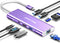 Hiearcool USB C Hub, USB C Ethernet Dongle 4K@60Hz HDMI Multi-Port Adapter for MacBook Dell HP Thunderbolt 3 4 Laptops