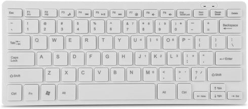 Junluck Wired Gaming Keyboard Ultra-Slim USB Wired Keyboard Mini Ergonomic Computer Keyboard with 78 Keys for Windows/Desktop/Laptop/PC, Plug and Play & Waterproof(White)
