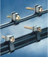 (TM) Flex Single Coaxial Cable Clips, Cat6, Electrical Wire Clip, 1/4 in (6 mm) Screw Clip, Black (100 Pieces)