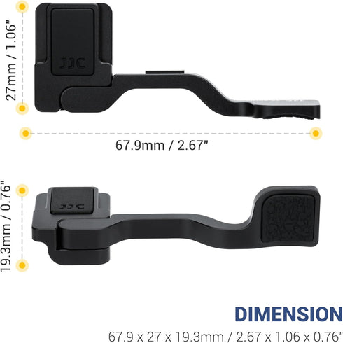 Foldable A6700 Thumb Up Grip for Sony A6700 Camera, Aluminum Alloy Metal with Hot Shoe Cover Protector