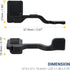 Foldable A6700 Thumb Up Grip for Sony A6700 Camera, Aluminum Alloy Metal with Hot Shoe Cover Protector