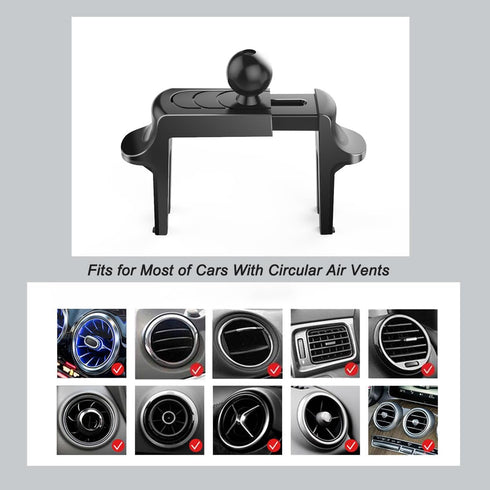 Car Cell Phone Holder Mount for Ford Mustang 2015-2023, Ecoboost GT, Shelby GT 350/500, V6, Circular Air Vents