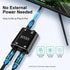 3.5mm Stereo Audio Switcher 1 in 2 Out /2 in 1 Out with 3.5mm Audio Cable, 2 Ports AUX Audio Speaker Selector for PC Phone Laptop Headphone