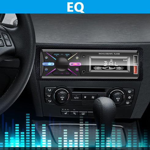 LSLYA MP3 Single Din Car Audio System with APP Control Player for Car Stereo Radio Support Bluetooth