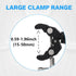 Phone Holder with Clamp for Golf Cart, All Metal Universal Handlebar Mount for Golf, Stroller, Bicycle, Wheelchair