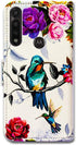 Case for Moto G Power 2020, Hummingbird in Flowers Leather Flip Wallet Cover with Card Slot and Kickstand