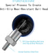 YIMINGYINUO 1 inch 1/4"-20 1) Ball Adapter with Threaded Post Compatible with RAM Mounts B Size Double Socket Arms