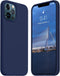 JELE Shockproof Case for iPhone 12 Pro Max - Navy Blue Liquid Silicone with Military Grade Drop Protection