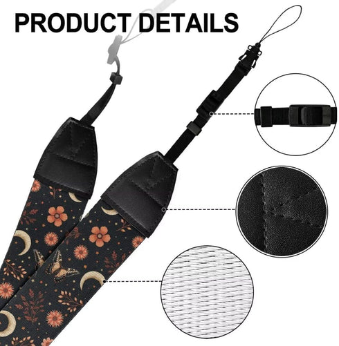 Coldinair Universal Soft Padded Camera Strap - Adjustable Neck & Shoulder for DSLR & Binoculars