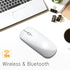 Slim Mini Bluetooth Mouse, Portable Flat Wireless Rechargeable Mouse, Ultra-Thin, Compatible with Laptop, PC, Tablet
