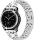 Dsytom Compatible with Samsung Galaxy Watch 42mm Band, 20mm Jewelry Watchband & Bezel Ring Cover (Silver)
