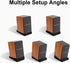SS5 Studio Monitor Isolation Pads, High-Density Acoustic Foam Tilted Tabletop Speaker Stands for Midsize Bookshelf