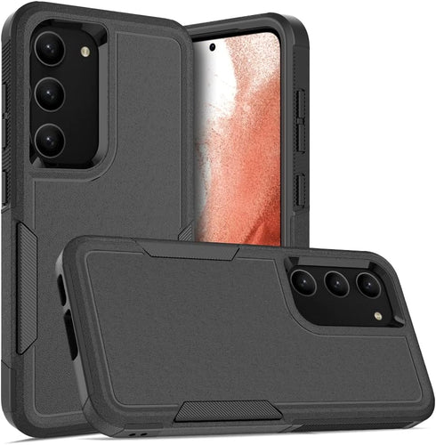 for Samsung Galaxy S23 Case, Dual Layer Heavy Duty Protective Cover with Screen Protector - Military Protection