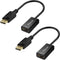 DisplayPort to HDMI Adapter, 2 Pack, Gold-Plated Uni-Directional Converter for HP, Dell, Lenovo