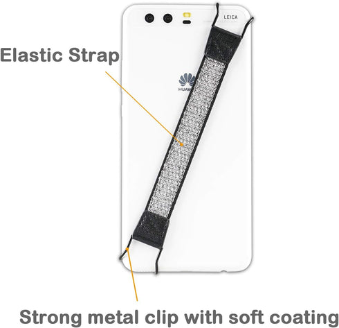 TFY Hand-Strap Holder for iPhone, Samsung & Huawei, Compatible with 16 Pro Max, 15 Pro, 14 Plus, 13 Pro, 12, and Other