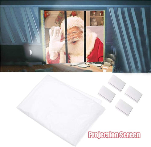 Jauarta 1.8 1.2m Window Projector Screen, Rear Projection Screen for Window, Cloth Rear Projection Screen for Virtual