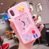 UnnFiko Squishy 3D Cartoon Game Case - Compatible with iPhone 11 Pro, Soft Rubber Protective Cover for Girls (Pink)