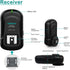 Wireless Flash Trigger 2.4 GHz with Transmitter and Receiver for Canon, Nikon, Panasonic, Olympus, Fuji, Pentax, Sony