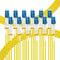 FLYPROFiber- 2M-6Pack LC to LC Single Mode Fiber Patch Cable OS2, SM