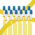 FLYPROFiber- 2M-6Pack LC to LC Single Mode Fiber Patch Cable OS2, SM