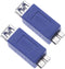 2 Pieces USB 3.0 Female to Micro B Male Adapter, USB A Female to Male Micro B Plug Changer Coupler Connector for
