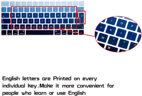 Silicone Keyboard Cover Skin Protector for Magic Wireless Bluetooth Keyboard MLA22LL/A European ISO Layout