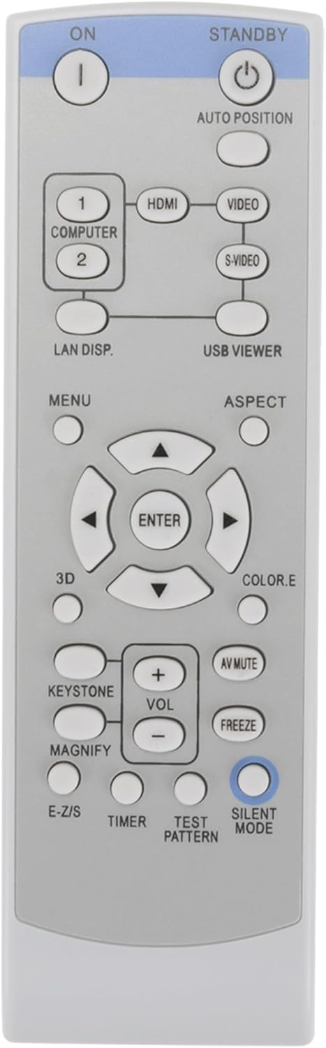 XD250REM Replace Projector Remote Control, Compatible with Mitsubishi Projectors XD250U-ST, XD280U, WD620U, XD250U-G
