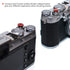 11mm 10mm Surface(2 Pack) VKO Dark-red Metal Soft Shutter Release Button,Delicate Camera Shutter Button Concave Convex