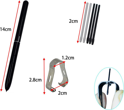 Samsung Galaxy Tab S4 S Pen Replacement Touch Pen EJ-PT830B T835 T837 with Tips/Nibs (Black)