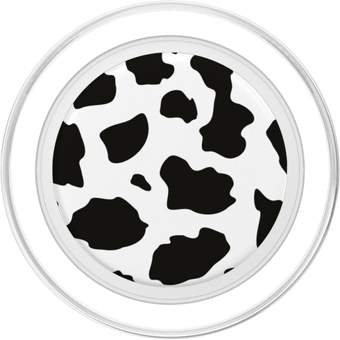 Black and White Cow Print Design PopSockets Grip for MagSafe, Cute for Boys and Teen Girls
