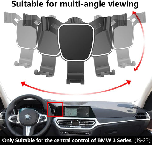 Car Phone Holder for BMW 3 Series 2019-2022 340i 330i G20, BMW 4 Series 2021-2023 430i xDrive M440i Auto Accessories