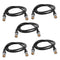 traderplus 5-Pack 5ft BNC Male to BNC Male Jumper 75-Ohm Cable Extension Connector