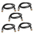 traderplus 5-Pack 5ft BNC Male to BNC Male Jumper 75-Ohm Cable Extension Connector