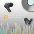 Black True Wireless Earbuds, Bluetooth 5.0, Touch Control, Active Noise Cancelling, Type-C Charging Case 320mAh
