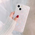 J.west Sparkly Opal Glitter Case for iPhone 13 6.1 inch - Translucent Clear Soft TPU Slim Fit Protective Cover for Women
