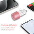 USB C Car Charger, 48W 2-Port Fast Charging Adapter with PD & QC3.0 for iPhone 15 Pro Max, Samsung Galaxy
