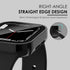 Wingle Compatible for Apple Watch Case 44mm Series SE 4 5 6,Straight Edge Waterproof case Full Protective Hard PC Cover Built-in Tempered Glass Screen Protector for iWatch(44mm Blue/Gold/Silver/Black)