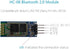 HiLetgo HC-06 RS232 4 Pin Wireless Bluetooth Serial RF Transceiver Module for Arduino