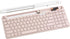 Logitech K585 Multi-Device Slim Wireless Keyboard with Built-in Cradle for Laptop, Tablet, Smartphone, Rose