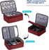 11 inch) ORIENT FAMULAY Travel Electronics Organizer, Waterproof Cable Organizer Bag for Electronic Accessories Double