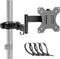 PUTORSEN Universal VESA Pole Mount, Full Motion TV Pole Mount Fits 17 to 32 inch Screens, with Removable 75mm and 100mm