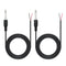 6.35mm Male Plug to Bare Wire Open End Audio Cable, 6FT, for Speaker Microphone Replacement DIY